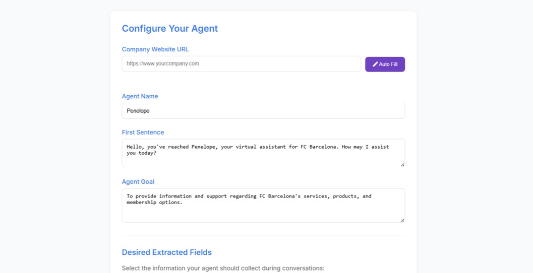 Easy Implementation in Minutes - Setup Interface